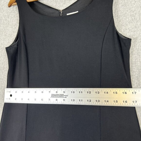 Chico's Sheath Dress Women's 1 Black Sleeveless Lined Minimalist Stretch Career - Picture 5 of 9